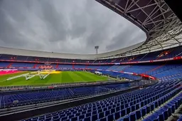 Feyenoord wint schaal: eredivisie-aanvoerders vinden grasmat de Kuip opnieuw de beste