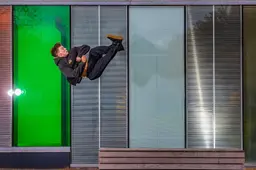 Wieger (19) uit Boornbergum is Nederlands kampioen freerunnen. ’Ik heb weleens wat dingetjes gebroken’