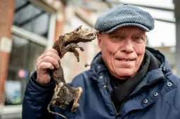 Joop de martermummie veilig aangekomen in Natuurmuseum Fryslân