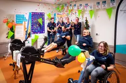 Wybe (38) van Revalidatie Friesland roeit zich in het zweet voor Serious Request