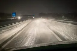 Sneeuwduinen op provinciale wegen, zoals N351 van Wolvega naar Oosterwolde: ‘Dan ben je niet meer King of the Road’