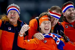 Iedereen een matje op zijn hoofd na brons voor cultheld Jorrit Bergsma. ‘Wat in feest’