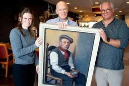 Marcel (69) uit Amstelveen schenkt schilderij van zijn grootvader aan woonzorgcentrum in Harlingen: ‘Heel mooi gebaar’