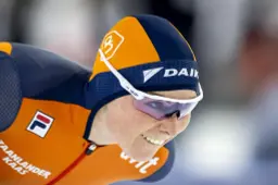 Groenewoud wilde na één afstand liever naar de marathon, maar staat nu toch tweede op het WK allround