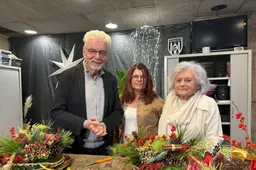 Jan Slagter en Aly Haasewinkel, met tussenin haar dochter Kitty Brown