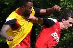 Foto's training met Aleksandar Stevanovic