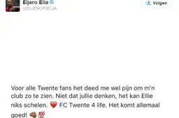 'Tukker' Elia steekt supporters FC Twente hart onder de riem