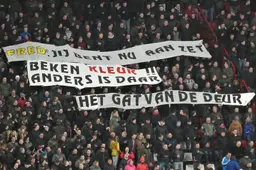 Ten Voorde over spandoeken: "Het is een soort smeekbede van de supporters"
