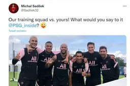 Humor! Sadílek daagt Messi, Neymar en Mbappé uit