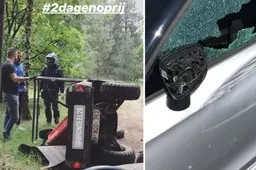 Pechweekend voor Brondeel: Auto in puin en gekanteld met een buggy