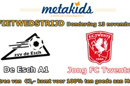 Jong FC Twente speelt benefietwedstrijd in Oldenzaal