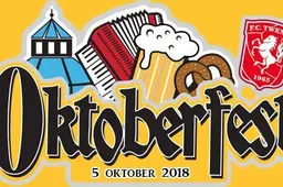 Oktoberfest in de Grolsch Veste:  Bierpullen, bratwurst en schinken!