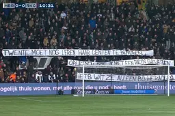 "De makers van het spandoek moeten even in quarantaine"