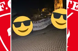 Jan reageert sportief op spandoek: "Als je uitdeelt, moet je ook kunnen incasseren