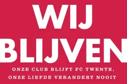 HULDE! Sponsoren plaatsen paginagrote advertentie in de krant: #WIJBLIJVEN