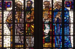 Vier evangelisten in zuidertransept Domkerk door Roland Holst in 1926