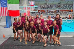 Groepsfoto PSV STE-Artistic Swimming Masters League