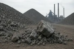 Industriële Slakkenhoop met Staalfabriek kopie nw