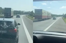 thumb viraal vrachtwagen krijgt hulp als bmw bestuurder blijft treuzelen