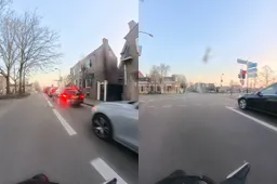thumb vk motorrijder heeft te laat door dat hij bezig is om een rouwstoet in te halen