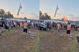 thumb vk amateur vuurspuwer zet zichzelf in vuur en vlam op tt camping de haar