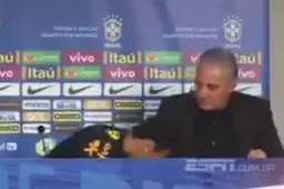 Neymar kan woorden van bondscoach niet aan en verlaat persconferentie in tranen (video)