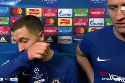 Hazard geeft hilarisch interview na de wedstrijd tegen Atlético (video)