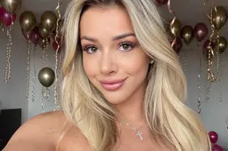 Anderlecht-fans zien WAG Emma Heesters letterlijk met de billen bloot gaan