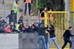 Beerschot-supporters worden de grond ingeboord na rellen tijdens Union