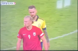 Beelden van Erling Haaland gaan Europa rond: "Wat zegt hij nu?! (VIDEO)