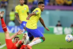 Brazilië heeft het niet makkelijk, maar staat wel al in de achtste finales van het WK