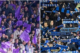 Club- en Anderlecht-fans houden zich echt niet in en lachen AA Gent samen keihard uit