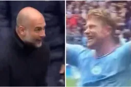 Kevin De Bruyne schrikt op door uitdagende uitbarsting Guardiola (VIDEO)