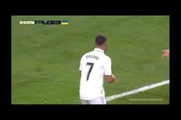Hazard mag dan eindelijk nog eens invallen bij Real en doet dan dít (VIDEO)