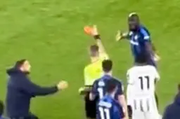 Onthutsende beelden: Schandalige reden voor rode kaart Lukaku onthuld