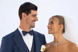 Thibaut Courtois en zijn Mishel verbazen met ongeziene beelden op trouw