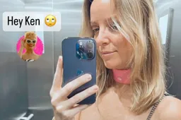 Elke Clijsters gaat mee in de hype, gooit BH uit en poseert als Barbie: "Hey Ken"