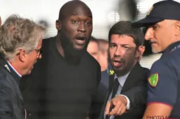 Pijnlijk: Romelu Lukaku met de grond gelijkgemaakt na transfer