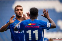 Cyriel Dessers maakt eerste goal voor KRC Genk in ruime zege