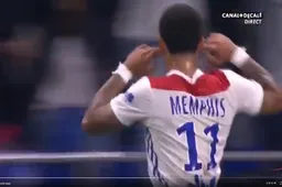 Depay bezorgt Lyon met fenomenale hattrick CL-voetbal (Video)