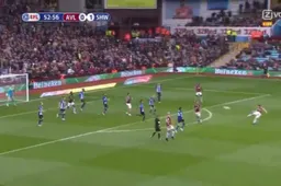 Wereldgoal van onbekende McGinn in Engelse tweede klasse gaat viraal (VIDEO)