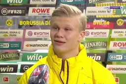 Niemand gelooft wat Erling Haaland hier tijdens TV-interview doet (VIDEO)