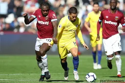 Hazard krijgt de klus niet geklaard bij Chelsea