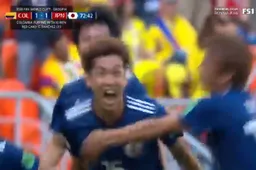 Japan schokt Colombia na knappe goal (Video)