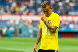 Jordy Clasie gaat al meteen af als een gieter bij Feyenoord