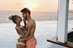 Bloedhete WAG Luna Stevens sluit het weekend topless af (Foto's)