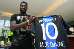 'Club Brugge schrikt zich rot van Mbaye Diagne'