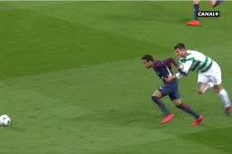 Neymar drijft Celtic-verdediger compleet tot wanhoop (Video)