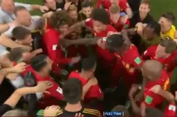 De kwalificatie tegen Brazilië op muziek van Titanic