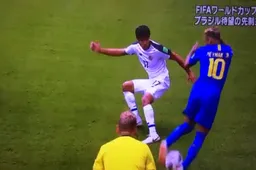 Neymar zit niet in de match en doet dan dit, geweldige dribbel! (Video)